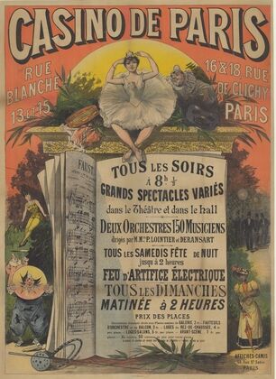 Casino de Paris. Rue blanche 13 et 15 16 &18 Rue de Clichy, Paris (1900)