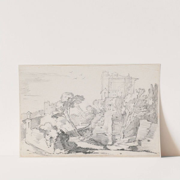 Casino Farnese on the Palatine Hill, Rome by Joseph-Marie Vien