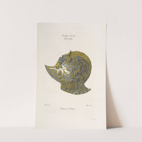 Casque de fer. XVIme. siècle. (1839) by Nicolas Xavier Willemin