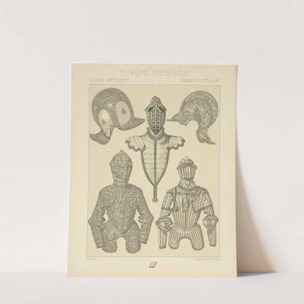 Casques et demi-armures (1876-1888) by Auguste Racinet