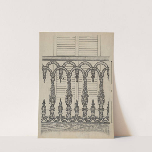 Cast Iron Balcony Rail by Thomas Byrne