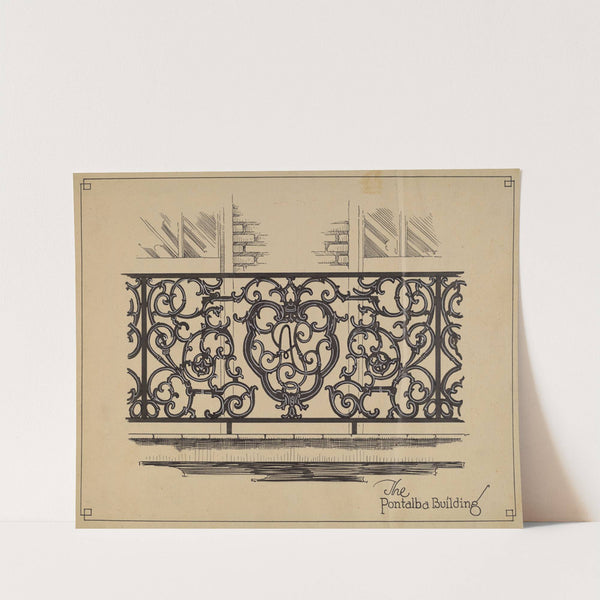 Cast Iron Balcony Rail by Thomas Byrne