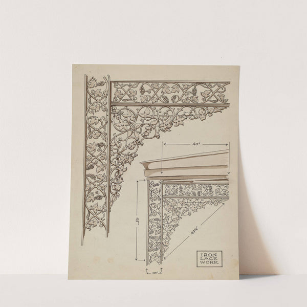 Cast Iron Balcony Rail by Thomas Byrne