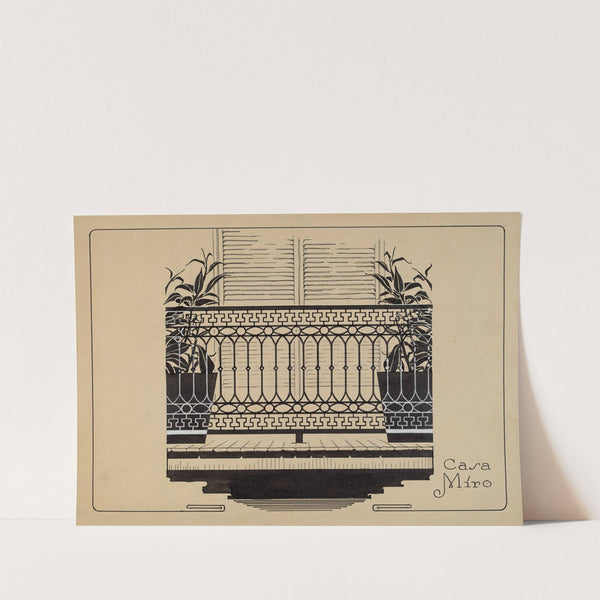 Cast Iron Balcony Rail by Thomas Byrne