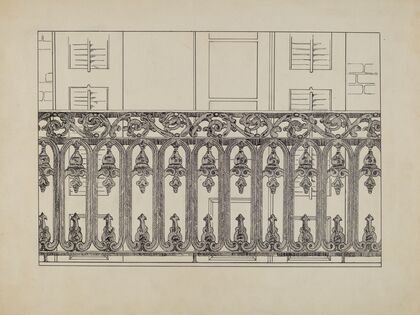 Cast Iron Balcony Rail