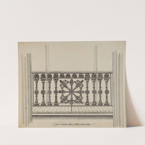 Cast Iron Balcony Rail by Lucien Verbeke