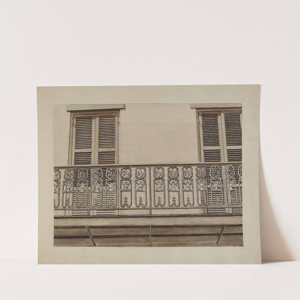 Cast Iron Balcony Rail by Lucien Verbeke