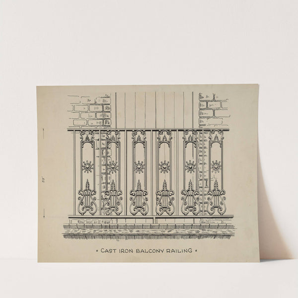 Cast Iron Balcony Railing by Ray Price