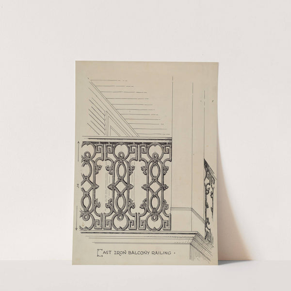 Cast Iron Balcony Railing by Thomas Byrne