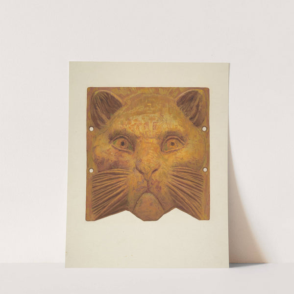 Cast Iron Cat's Head by Jane Iverson