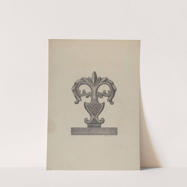 Cast Iron Fence Finial by Austin L. Davison