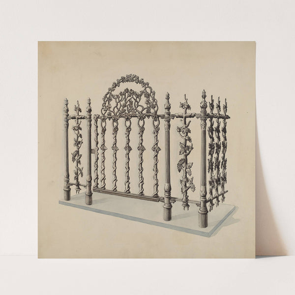Cast Iron Gate and Fence by Lucien Verbeke