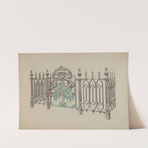 Cast Iron Gate and Fence (c. 1936) by Ray Price