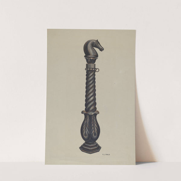 Cast Iron Hitching Post by V.L. Vance