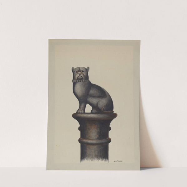 Cast Iron Hitching Post by V.L. Vance