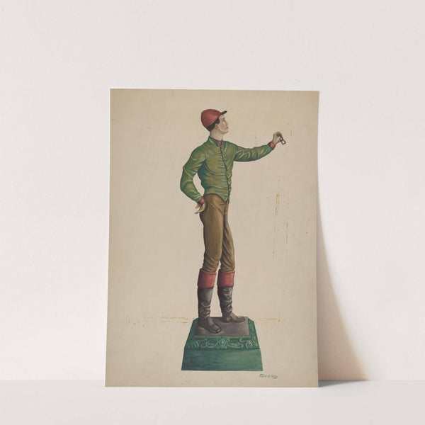 Cast Iron Jockey Hitching Post by Frank Gray