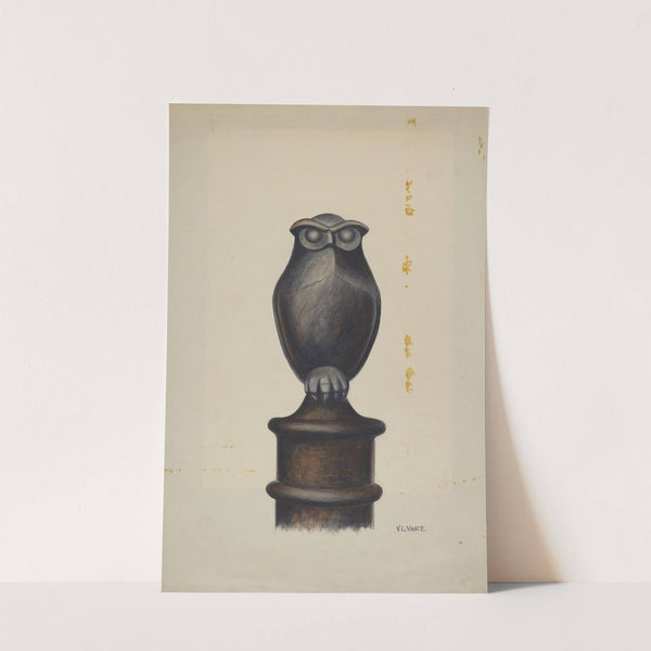 Cast Iron Owl Hitching Post by V.L. Vance