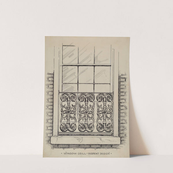 Cast Iron Window Grill by Thomas Byrne