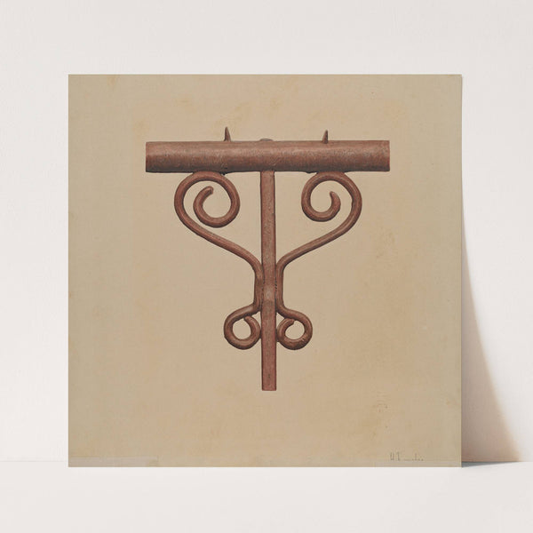 Cast Iron Window Railing (c. 1939) by Harley Kempter