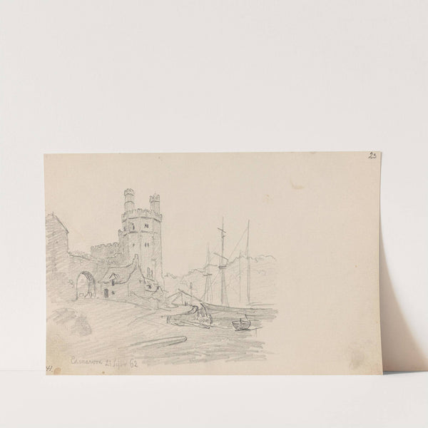 Castell Caernarfon by Hans Gude