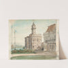 Castle and palace in Radziejowice (1854) by Juliusz Kossak