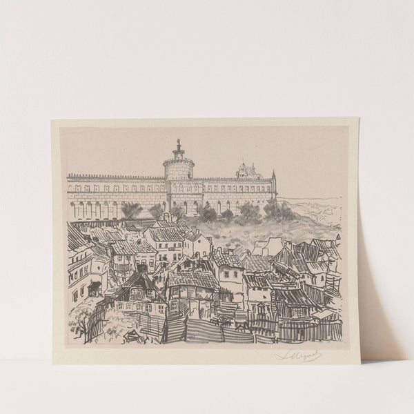 Castle and the Jewish quarter (1918 - 1919) by Leon Wyczółkowski