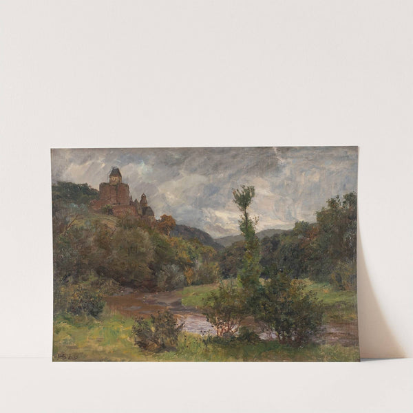 Castle Bürresheim at Eifel by Carl Jutz The Younger