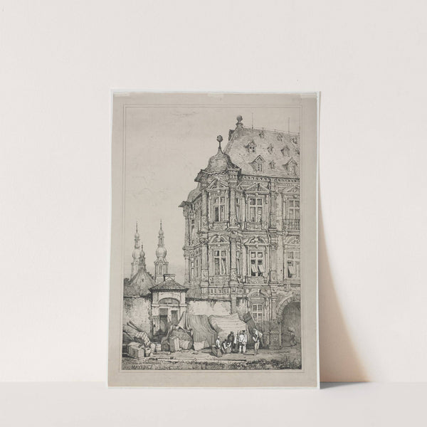Castle of Martinsburg, Mainz, Germany (1833) by Samuel Prout