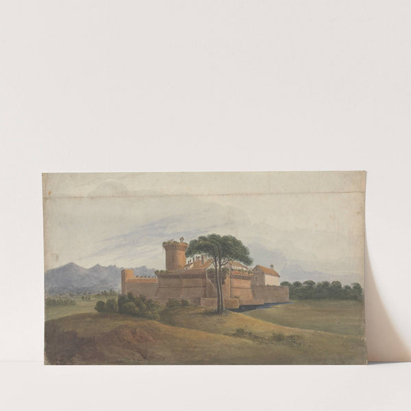 Castle of Ostia with Mountains in the Distance (1818) by Isaac Weld