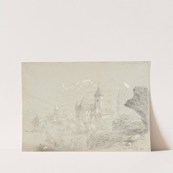 Castle of Spiez, Lake Thun (1841) by Thomas Cole