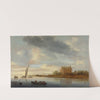 Castle on a River by Jacob Salomonsz. van Ruysdael