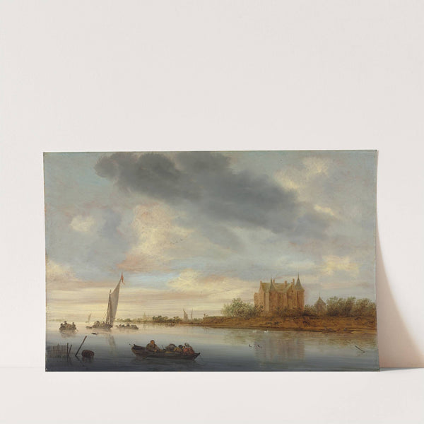Castle on a River by Jacob Salomonsz. van Ruysdael