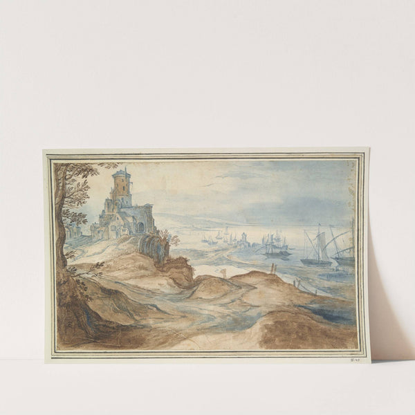 Castle on the Seashore (17th century) by Follower of Jan Brueghel the Elder