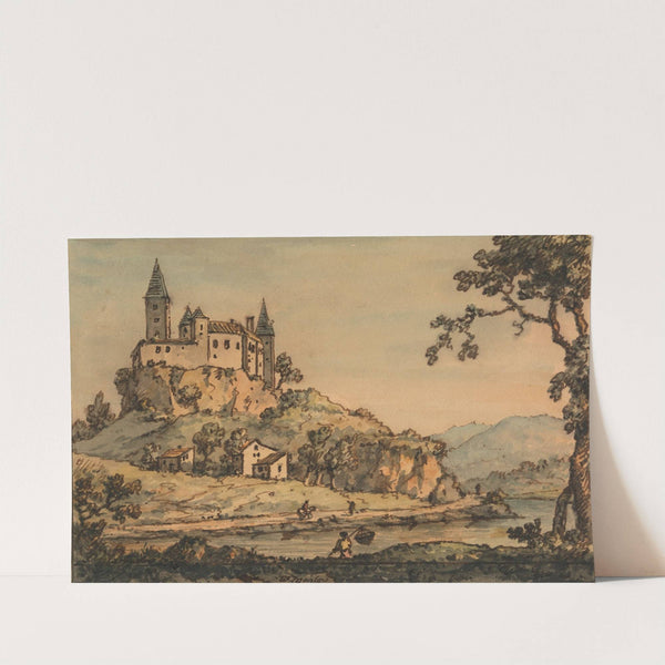 Castle Overlooking a River by William Marlow