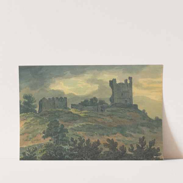 Castle Ruins on a Hilltop by Thomas Bradshaw