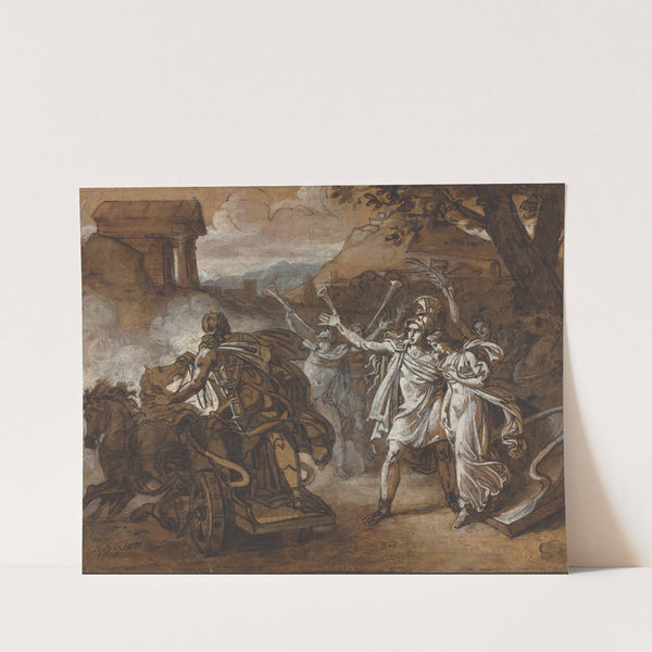 Castor And Pollux Rescuing Helen (1818) by Sébastien Norblin de la Gourdaine