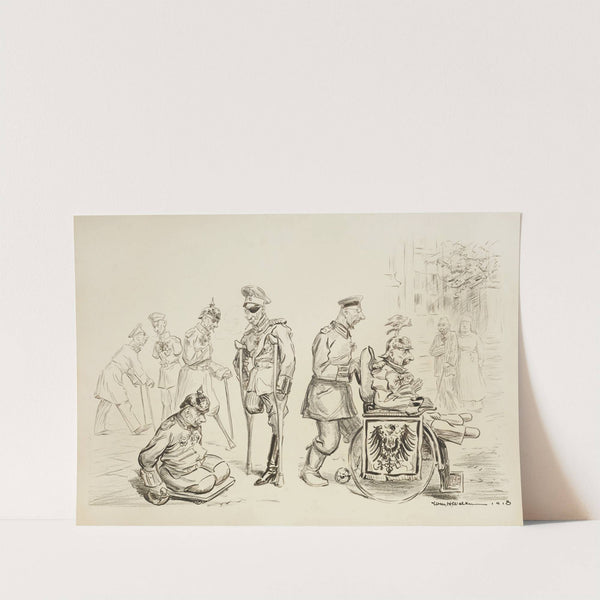 Casualties in the Kaiser’s family. What is more glorious than to suffer for one’s country (1918) by William Henry Walker