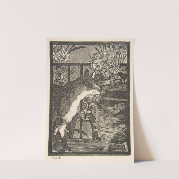 Cat and Flowers (1869) by Édouard Manet