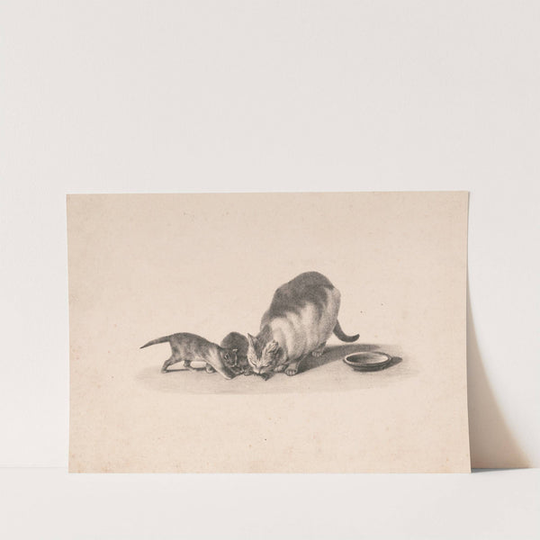 Cat and two kittens, with a mouse (1832) by Charles Fenderich