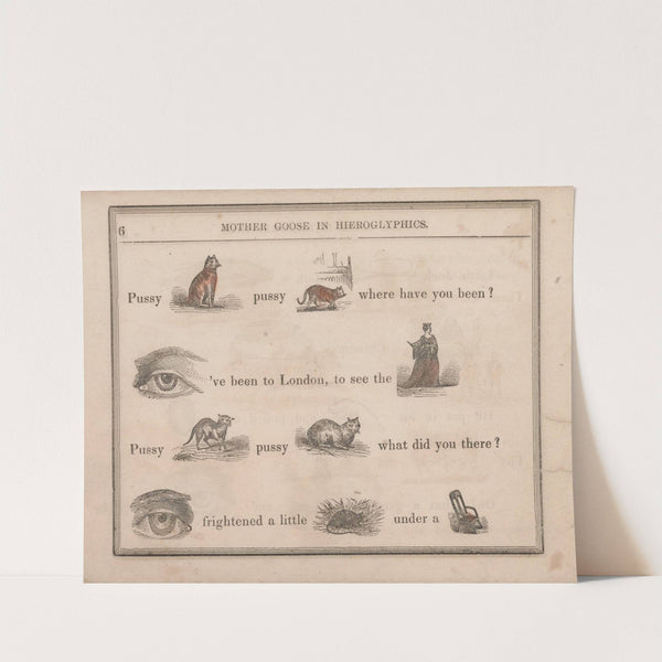 Cat, Cat, Eye, Queen, Cat, Cat, Eye, Mouse, Chair (1855) by Sherman & Co.