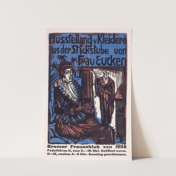 Catalogue of the exhibition of dresses from the needlework salon of Mrs. Eucken (1916) by Ernst Ludwig Kirchner