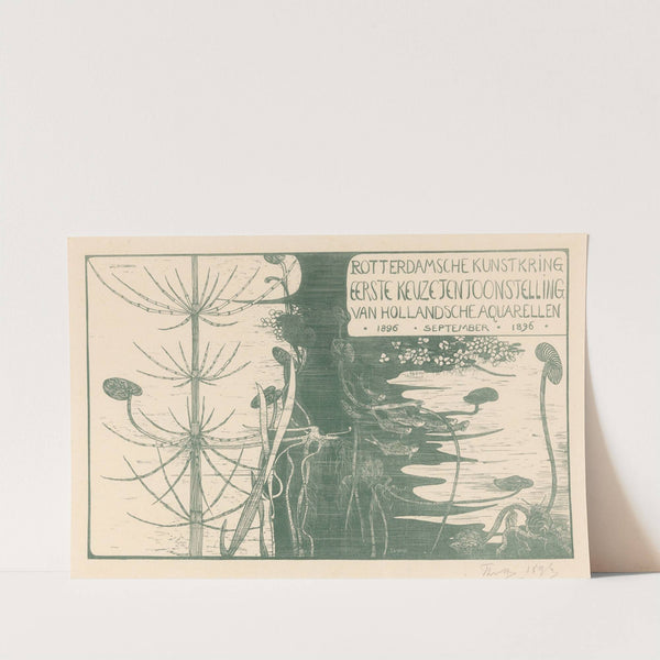 Catalogusomslag met waterplanten by Theo van Hoytema