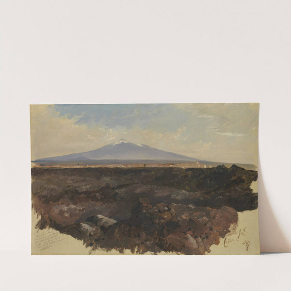 Catania and Mount Etna by Edward Lear