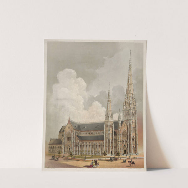 Cathedral of the Holy Cross, Boston, Mass. (1871) by John H. Bufford'''s & Sons