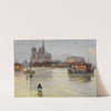 Cathédrale Notre-Dame, vue du quai de la Tournelle, 30 janvier 1910, inondations de 1910, 4ème et 5ème arrondissements. by Albert Leopold Pierson