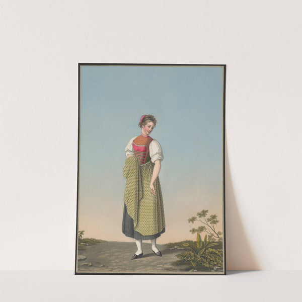 Catherine Baenziger, Fille d’un Tailleur des environs de Herisau au Canton d’Appenzell (1825-1830) by Jean Emmanuel Locher