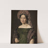 Cathrine Jensen, née Lorenzen, the Artist’s Wife Wearing a Turban (1842 – 1844) by Christian Albrecht Jensen