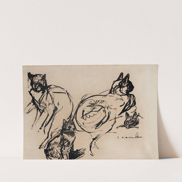 Cats (19th-20th century) by Théophile Alexandre Steinlen
