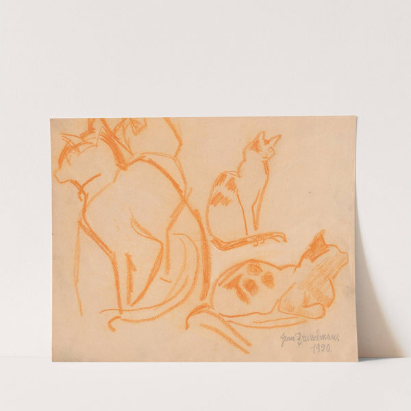 Cats (1920) by Jean Brusselmans