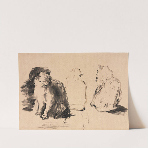 Cats by Théodule Ribot